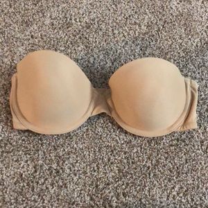 Nude strapless bra